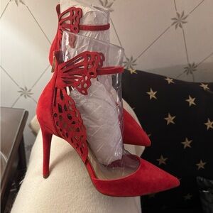 Jessica Simpson Red Butterfly Heels